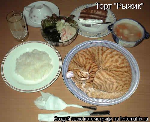 Торт "Рыжик"... Котоматрица: Торт "Рыжик"
