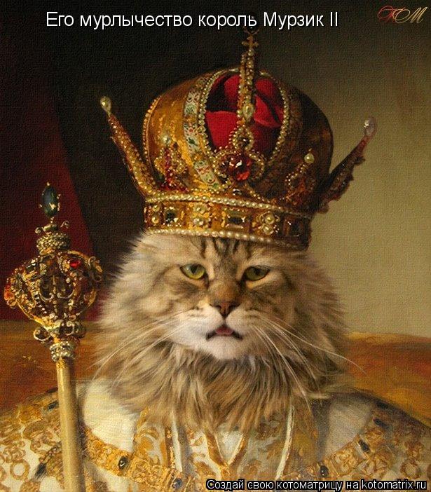 Его мурлычество король Мурзик II... Котоматрица: Его мурлычество король Мурзик II