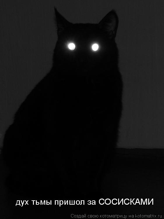 дух тьмы пришол за СОСИСКАМИ... Котоматрица: дух тьмы пришол за СОСИСКАМИ