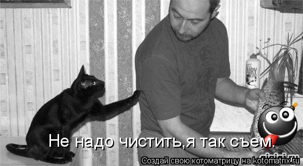 Котоматрица: Не надо чистить,я так съем.