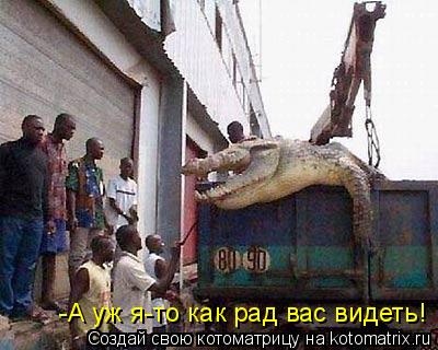Котоматрица: -А уж я-то как рад вас видеть!