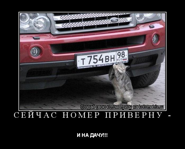Котоматрица: СЕЙЧАС НОМЕР ПРИВЕРНУ -  И НА ДАЧУ!!!