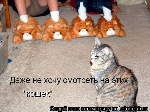 Котоматрица: Даже не хочу смотреть на этих "кошек"