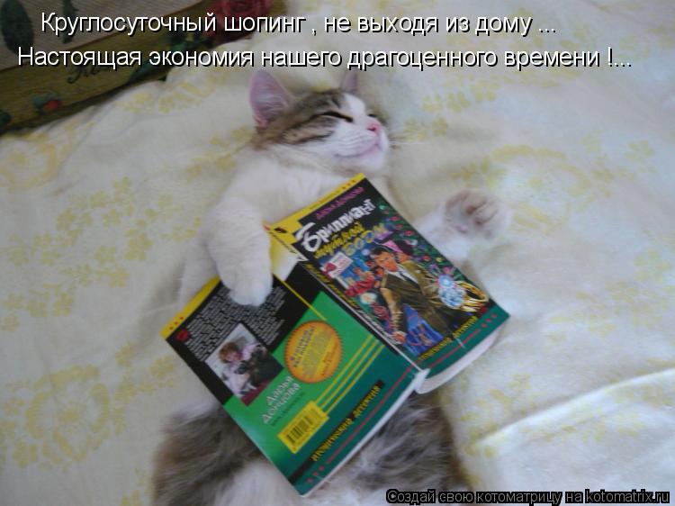 Круглосуточный шопинг , не выходя из дому ... Настоящая экономия нашего драгоценного времени !...... Котоматрица: Круглосуточный шопинг , не выходя из дому ... Настоящая экономия нашего драгоценного времени !...