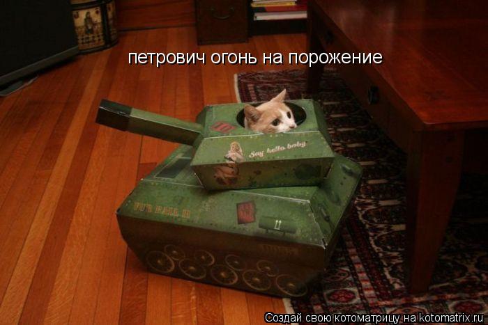 Котоматрица: петрович огонь на порожение