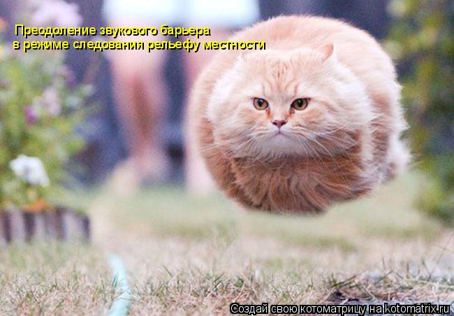 Котоматрица: Преодоление звукового барьера в режиме следования рельефу местности