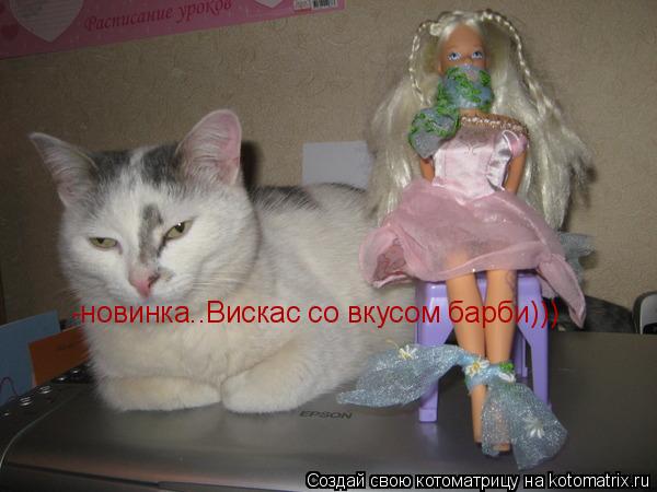 -новинка..Вискас со вкусом барби)))... Котоматрица: -новинка..Вискас со вкусом барби)))