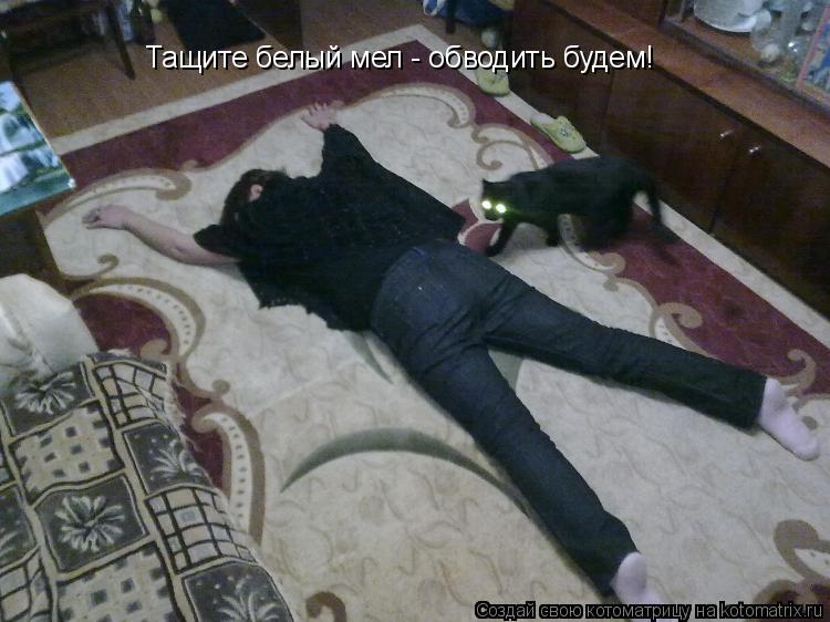 Котоматрица: Тащите белый мел - обводить будем!