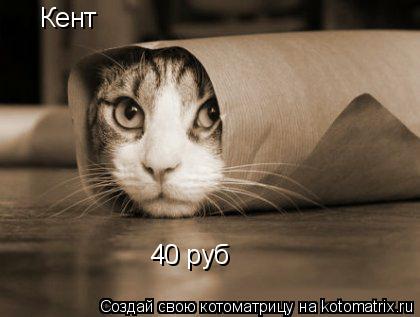 Кент 40 руб... Котоматрица: Кент 40 руб