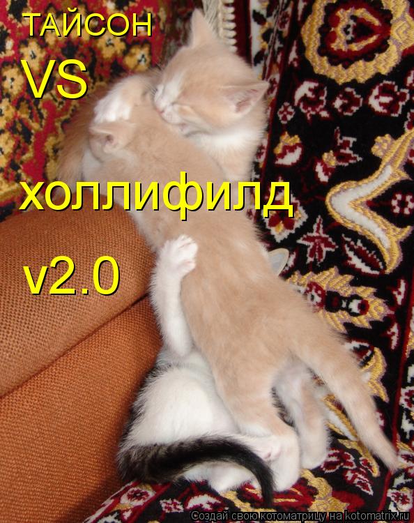 ТАЙСОН VS холлифилд v2.0... Котоматрица: ТАЙСОН VS холлифилд v2.0