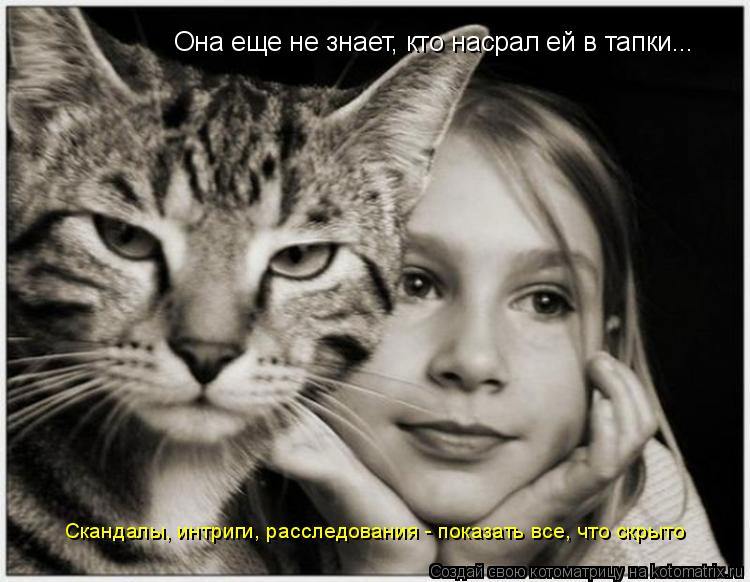 Она еще не знает, кто насрал ей в тапки... Скандалы, интриги, расследования - показать все, что скрыт... Котоматрица: Она еще не знает, кто насрал ей в тапки... Скандалы, интриги, расследования - показать все, что скрыто