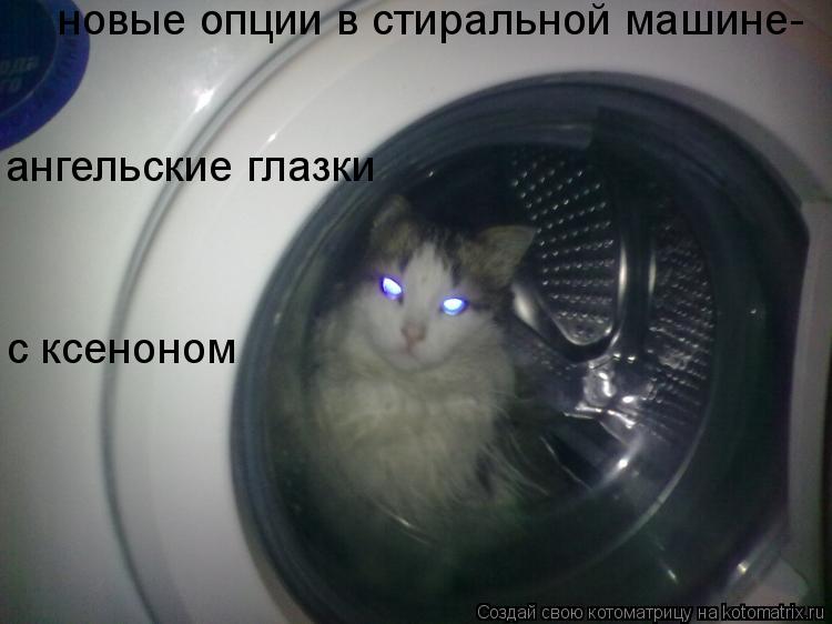 ангельские глазки с ксеноном новые опции в стиральной машине-... Котоматрица: ангельские глазки с ксеноном новые опции в стиральной машине-