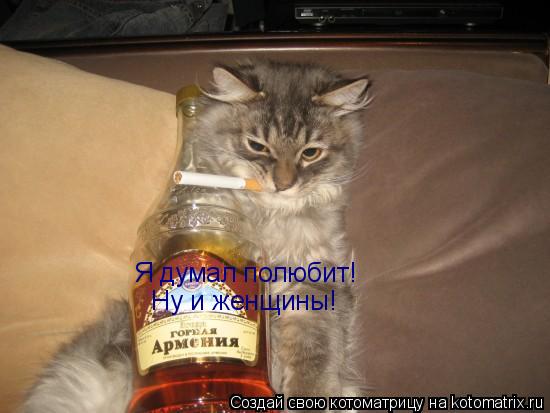 Я думал полюбит! Ну и женщины!... Котоматрица: Я думал полюбит! Ну и женщины!