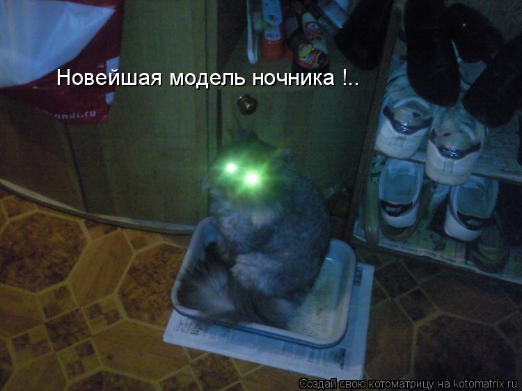 Новейшая модель ночника !..... Котоматрица: Новейшая модель ночника !..
