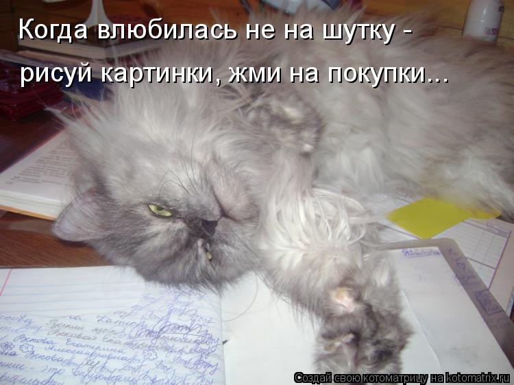 Когда влюбилась не на шутку - рисуй картинки, жми на покупки...... Котоматрица: Когда влюбилась не на шутку - рисуй картинки, жми на покупки...