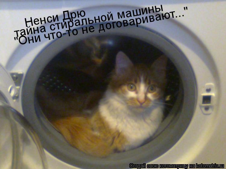 Котоматрица: Ненси Дрю тайна стиральной машины "Они что-то не договаривают..."