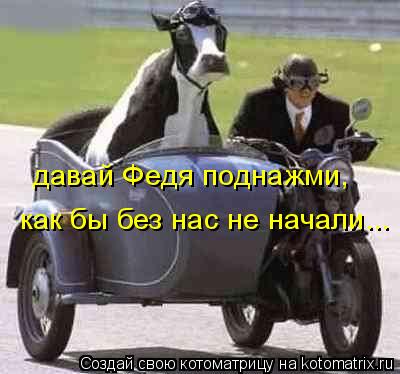 давай Федя поднажми, как бы без нас не начали...... Котоматрица: давай Федя поднажми, как бы без нас не начали...