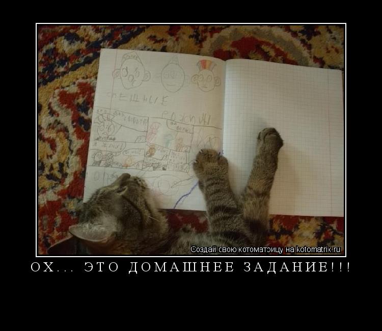 Ох... Это домашнее задание!!! ... Котоматрица: Ох... Это домашнее задание!!!