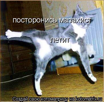 Котоматрица: посторонись мазахист  летит