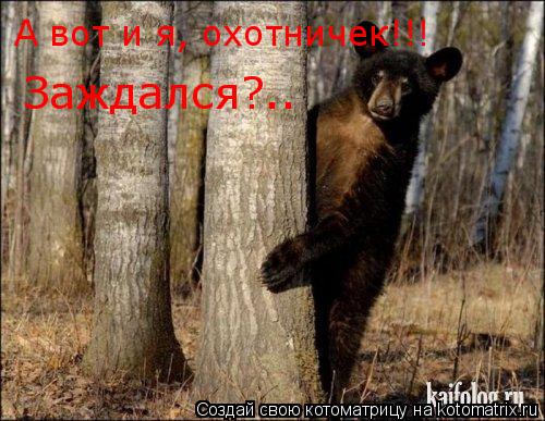 Котоматрица: А вот и я, охотничек!!! Заждался?..