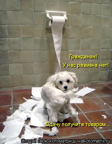 Сдачу получите товаром... У нас размена нет! Гражданин!... Котоматрица: Сдачу получите товаром... У нас размена нет! Гражданин!