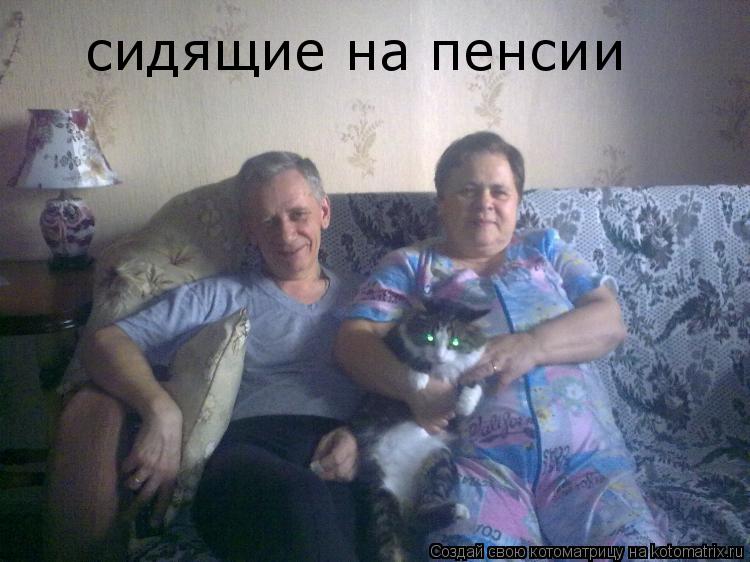 сидящие на пенсии... Котоматрица: сидящие на пенсии