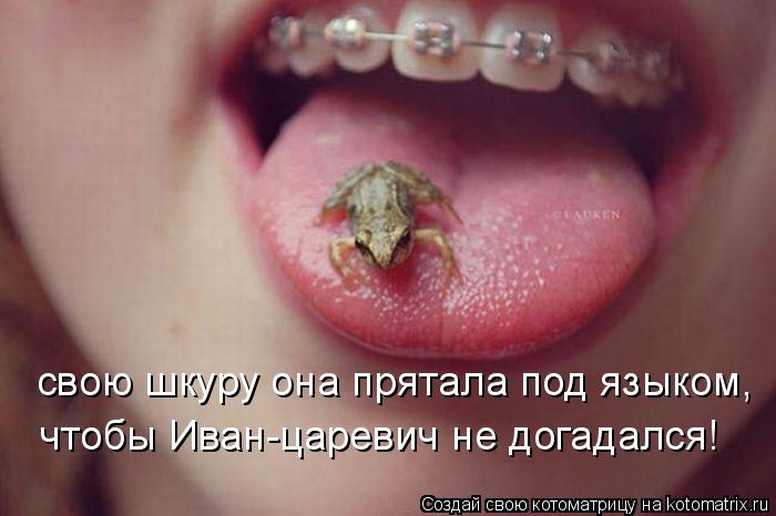 свою шкуру она прятала под языком, чтобы Иван-царевич не догадался!... Котоматрица: свою шкуру она прятала под языком, чтобы Иван-царевич не догадался!
