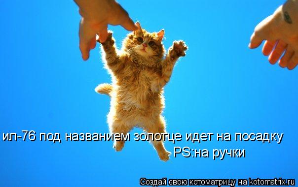 ил-76 под названием золотце идет на посадку PS:на ручки... Котоматрица: ил-76 под названием золотце идет на посадку PS:на ручки