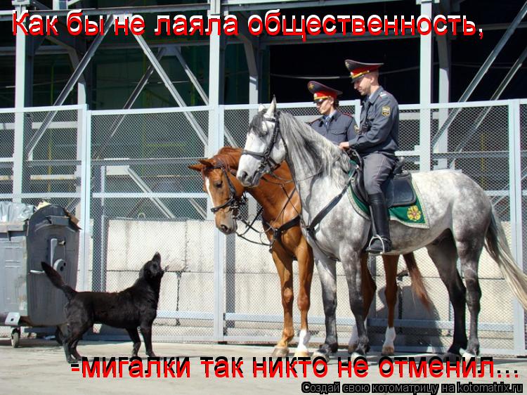 Как бы не лаяла общественность, Как бы не лаяла общественность, -мигалки так никто не отменил... -миг... Котоматрица: Как бы не лаяла общественность, Как бы не лаяла общественность, -мигалки так никто не отменил... -мигалки так никто не отменил...