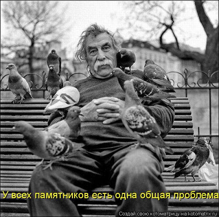 У всех памятников есть одна общая проблема..... Котоматрица: У всех памятников есть одна общая проблема..
