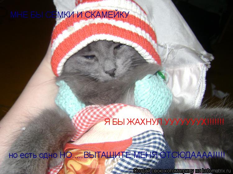 МНЕ БЫ СЕМКИ И СКАМЕЙКУ Я БЫ ЖАХНУЛ.УУУУУУУХ!!!!!!! но есть одно НО.....ВЫТАЩИТЕ МЕНЯ ОТСЮДАААА!!!!!... Котоматрица: МНЕ БЫ СЕМКИ И СКАМЕЙКУ Я БЫ ЖАХНУЛ.УУУУУУУХ!!!!!!! но есть одно НО.....ВЫТАЩИТЕ МЕНЯ ОТСЮДАААА!!!!!