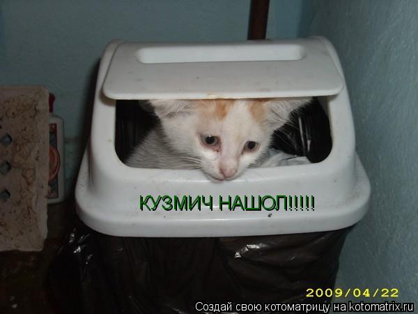 КУЗМИЧ НАШОЛ!!!!!... Котоматрица: КУЗМИЧ НАШОЛ!!!!!