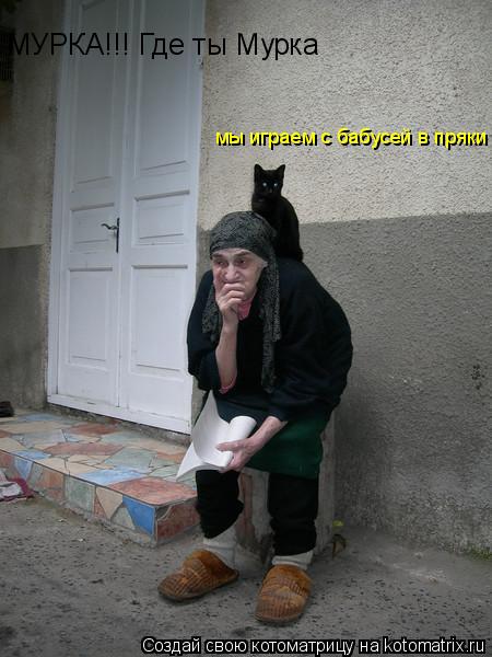 МУРКА!!! Где ты Мурка мы играем с бабусей в пряки... Котоматрица: МУРКА!!! Где ты Мурка мы играем с бабусей в пряки