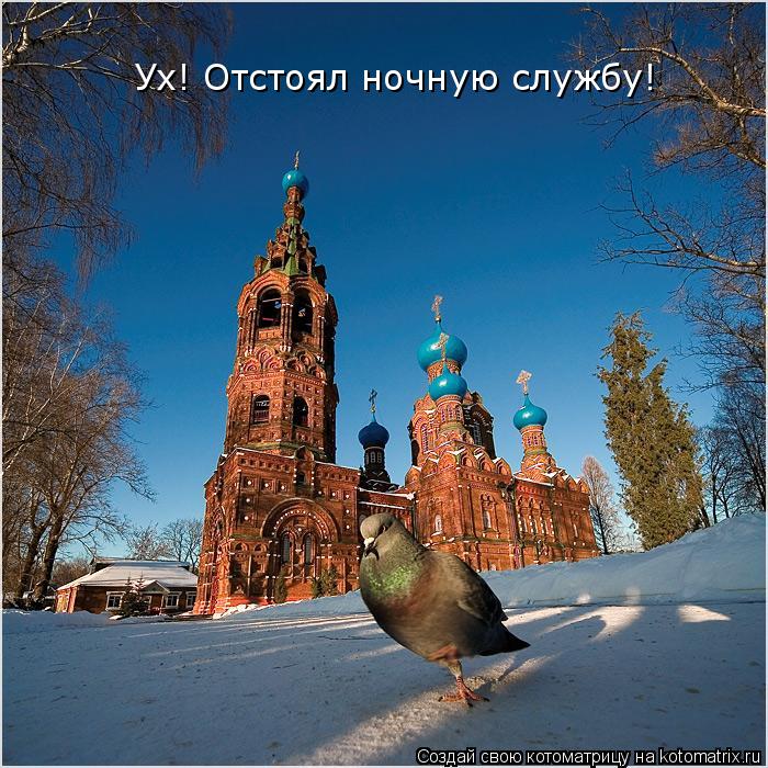 Ух! Отстоял ночную службу!... Котоматрица: Ух! Отстоял ночную службу!