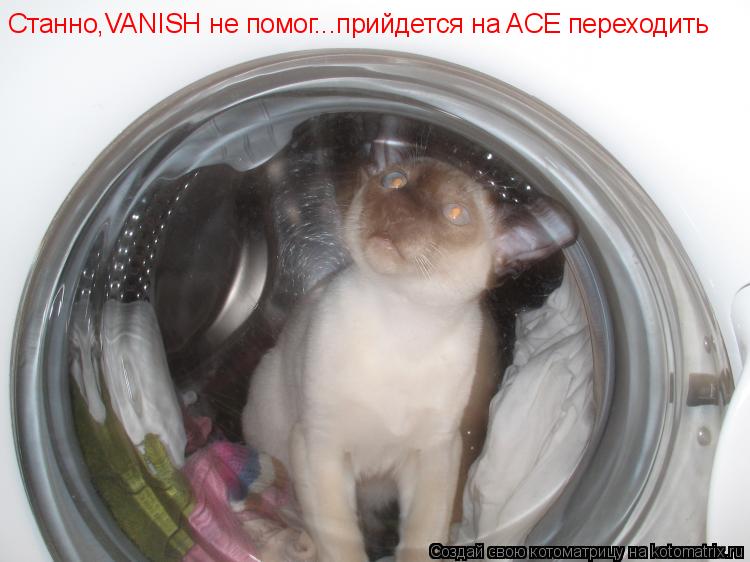 Станно,VANISH не помог...прийдется на ACE переходить... Котоматрица: Станно,VANISH не помог...прийдется на ACE переходить