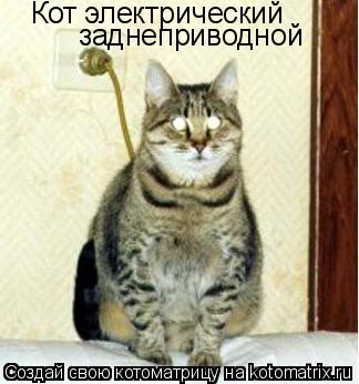Кот электрический заднеприводной... Котоматрица: Кот электрический заднеприводной