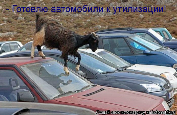 - Готовлю автомобили к утилизации!... Котоматрица: - Готовлю автомобили к утилизации!