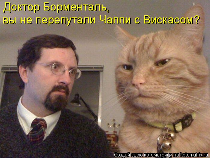 Доктор Борменталь, вы не перепутали Чаппи с Вискасом?... Котоматрица: Доктор Борменталь, вы не перепутали Чаппи с Вискасом?