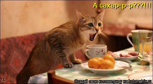А сахар-р-р???!!!... Котоматрица: А сахар-р-р???!!!