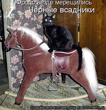 Черные всадники Фродо везде мерещились... Котоматрица: Черные всадники Фродо везде мерещились