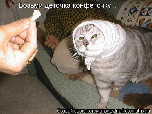 Возьми деточка конфеточку...... Котоматрица: Возьми деточка конфеточку...