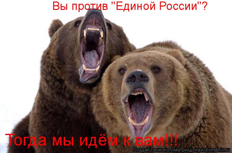 Котоматрица: Вы против "Единой России"? Тогда мы идём к вам!!!