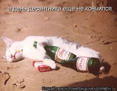 а день десантника ещё не кончился... Котоматрица: а день десантника ещё не кончился