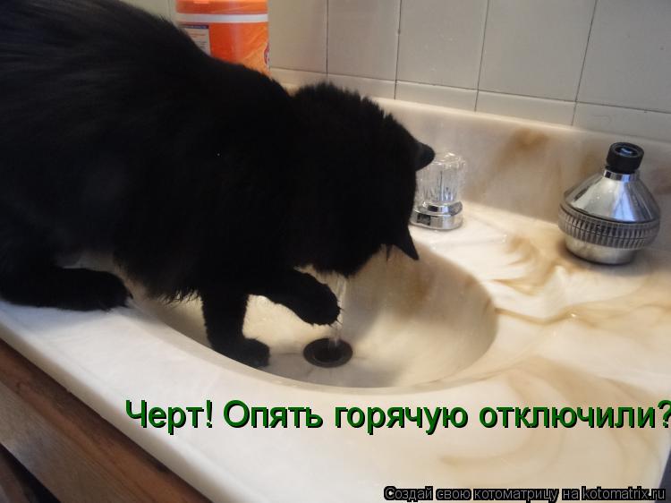 Черт! Опять горячую отключили?... Котоматрица: Черт! Опять горячую отключили?