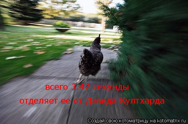 отделяет ее от Дэвида Култхарда всего 3.47 секунды... Котоматрица: отделяет ее от Дэвида Култхарда всего 3.47 секунды