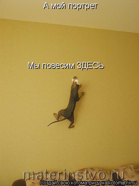 А мой портрет Мы повесим ЗДЕСЬ... Котоматрица: А мой портрет Мы повесим ЗДЕСЬ