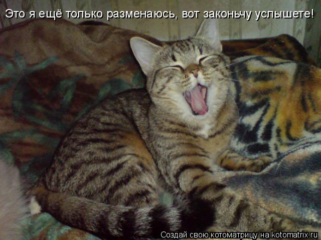 Это я ещё только разменаюсь, вот законьчу услышете!... Котоматрица: Это я ещё только разменаюсь, вот законьчу услышете!