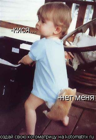-кися... -нет меня... Котоматрица: -кися... -нет меня