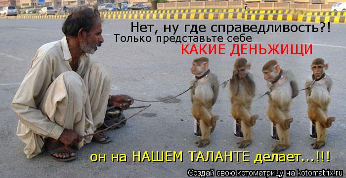 Нет, ну где справедливость?! Только представьте себе КАКИЕ ДЕНЬЖИЩИ он на НАШЕМ ТАЛАНТЕ делает...!!!... Котоматрица: Нет, ну где справедливость?! Только представьте себе КАКИЕ ДЕНЬЖИЩИ он на НАШЕМ ТАЛАНТЕ делает...!!!