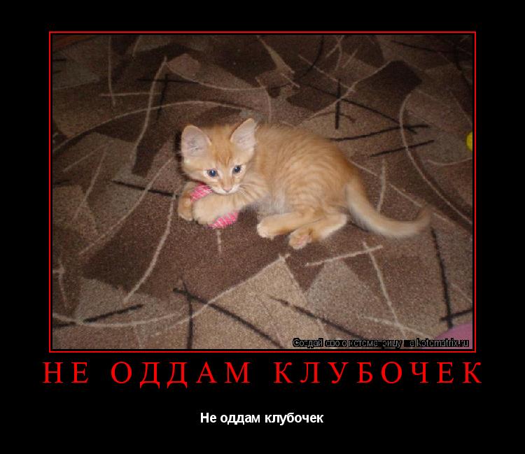 Не оддам клубочек Не оддам клубочек... Котоматрица: Не оддам клубочек Не оддам клубочек